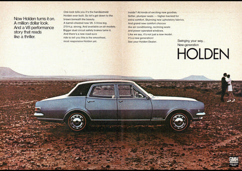 1968 HK HOLDEN PREMIER AUSSIE AD ART PRINT POSTER