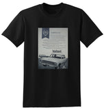 1968 VE CHRYSLER VALIANT SEDAN WAGON ICONOCLAST CAR OF THE YEAR AUSSIE AD TSHIRT