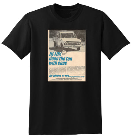 1969 TOYOTA HILUX UTE UTILITY AUSSIE AD TSHIRT