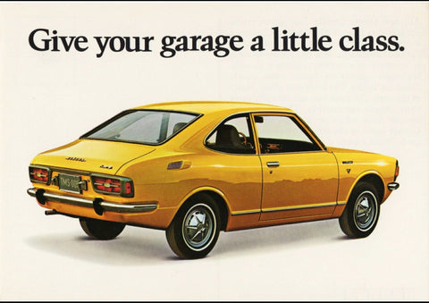 1970 TOYOTA COROLLA COUPE REPRO AD ART PRINT POSTER