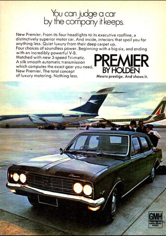 1971 HG HOLDEN PREMIER AUSSIE REPRO AD ART PRINT POSTER