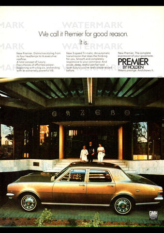 1971 HG HOLDEN PREMIER AUSSIE REPRO AD ART PRINT POSTER