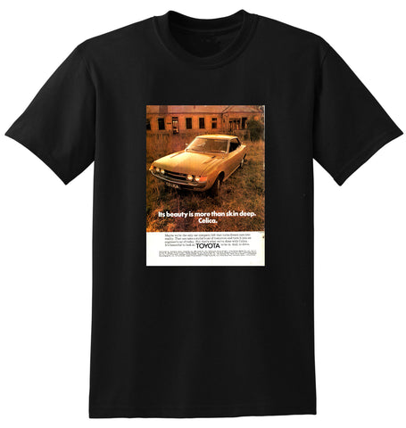 1974 TOYOTA CELICA LT HARDTOP AUSSIE AD TSHIRT