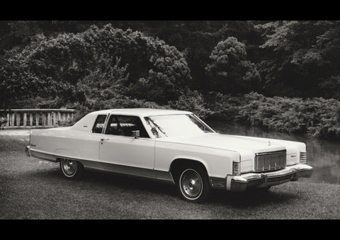 1976 LINCOLN CONTINENTAL USA AD ART PRINT POSTER