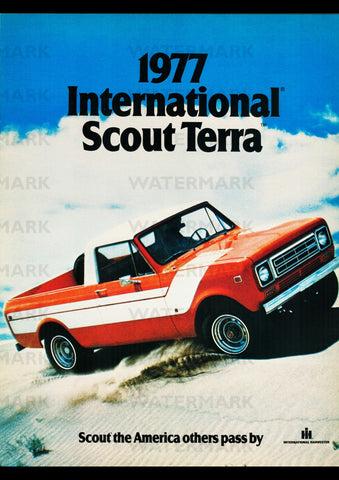 1977 INTERNATIONAL SCOUT TERRA USA REPRO AD ART PRINT POSTER