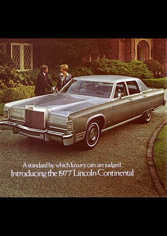 1977 LINCOLN CONTINENTAL TOWN CAR USA REPRO AD ART PRINT POSTER