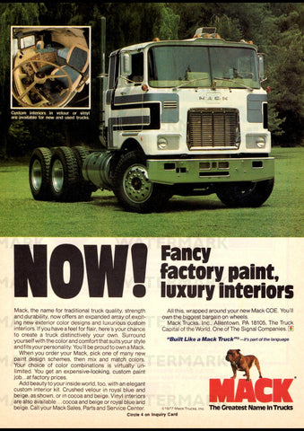 1977 MACK TRUCK COE TRACTOR USA REPRO AD ART PRINT POSTER