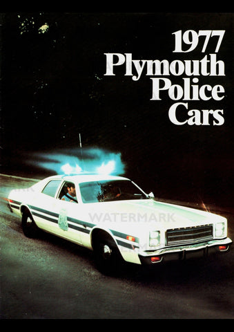 1977 PLYMOUTH POLICE CARS USA REPRO AD ART PRINT POSTER