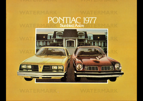 1977 PONTIAC SUNBIRD & ASTRE CANADA REPRO AD ART PRINT POSTER