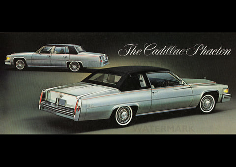 1978 CADILLAC PHAETON COUPE & SEDAN USA AD ART PRINT POSTER