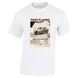 1978 FORD ESCORT RS 1800 ALPINE RALLY WIN AUSSIE AD TSHIRT