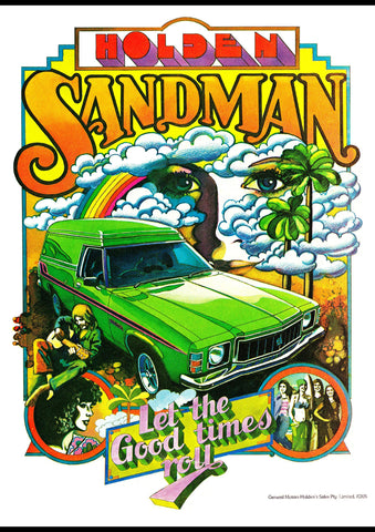 1978 HZ HOLDEN SANDMAN PANEL VAN AUSSIE AD ART PRINT POSTER