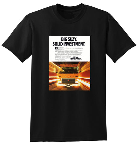 1978 ISUZU E 120 DIESEL POWER ENGINE GMH CHEVROLET BEDFORD AUSSIE AD TSHIRT