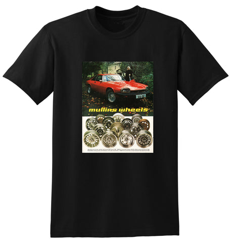 1978 MULLINS WHEELS JAGUAR XJS AUSSIE AD TSHIRT