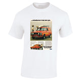 1978 XC FORD FALCON & ESCORT SUNDOWNER PANEL VAN AUSSIE AD TSHIRT