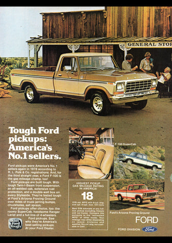 1979 FORD F-SERIES PICKUP TRUCK USA REPRO AD ART PRINT POSTER