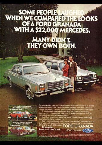 1979 FORD GRANADA SEDAN USA REPRO AD ART PRINT POSTER