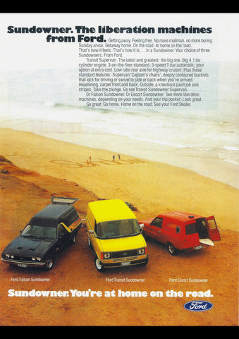 1979 FORD SUNDOWNER VANS AUSSIE AD ART PRINT POSTER