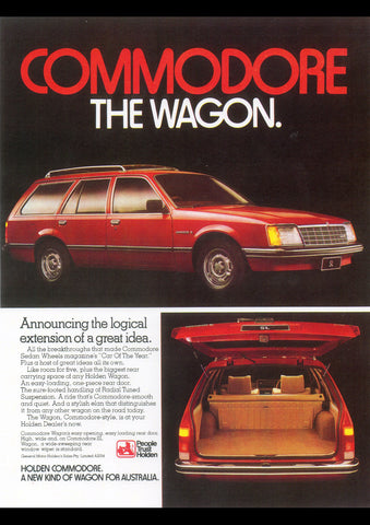 1979 HOLDEN COMMODORE WAGON AUSSIE AD ART PRINT POSTER