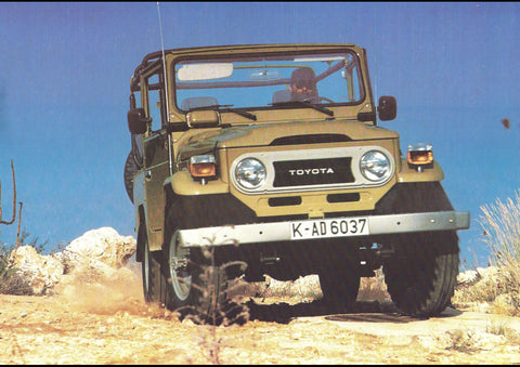 1979 TOYOTA FJ40 LAND CRUISER AD ART PRINT POSTER