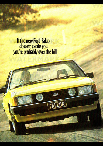 1979 XD FORD FALCON AUSSIE AD ART PRINT POSTER