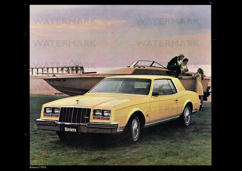 1980 BUICK RIVIERA S TYPE USA AD ART PRINT POSTER