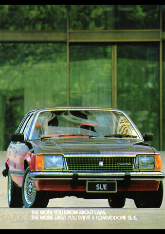 1981 VC HOLDEN COMMODORE SLE SEDAN AUSSIE AD ART PRINT POSTER