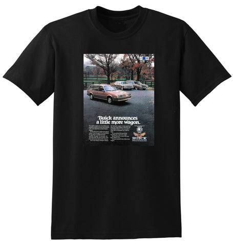 1983 BUICK SKYHAWK LIMITED STATION WAGON USA AD TSHIRT