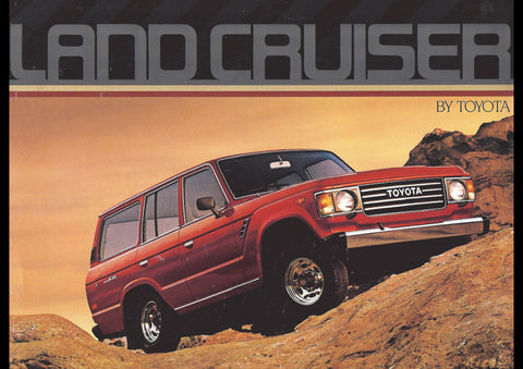 1985 TOYOTA LAND CRUISER AD ART PRINT POSTER