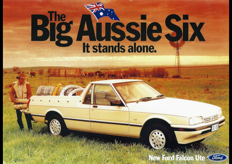 1987 FORD XF FALCON UTE AUSSIE AD ART PRINT POSTER