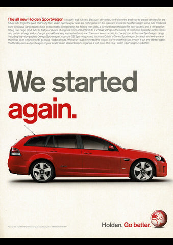 2008 VE HOLDEN COMMODORE WAGON AUSSIE REPRO AD ART PRINT POSTER