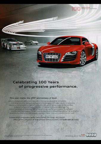 2009 AUDI R8 AUSSIE AD ART PRINT POSTER