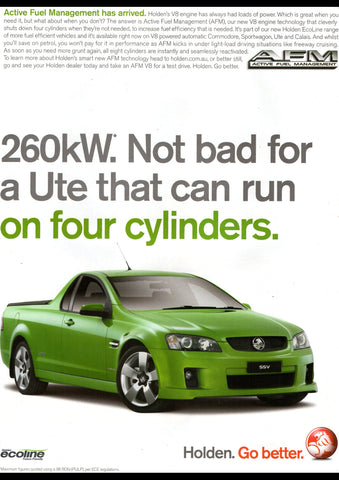 2009 VE HOLDEN SSV UTILITY UTE AUSSIE AD ART PRINT POSTER