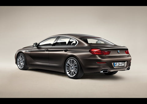 2013 BMW 6 SERIES REAR ART PRINT PHOTO POSTER