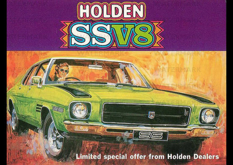 HOLDEN HQ SS V8 AUSSIE AD ART PRINT POSTER