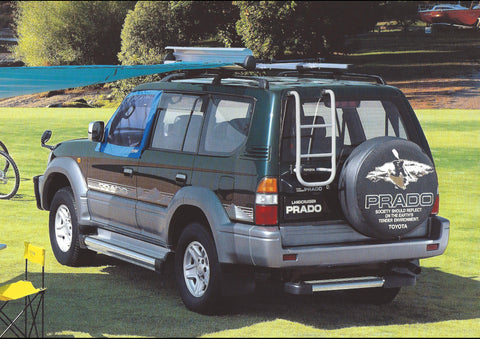 1995 TOYOTA LAND CRUISER PRADO AD ART PRINT POSTER