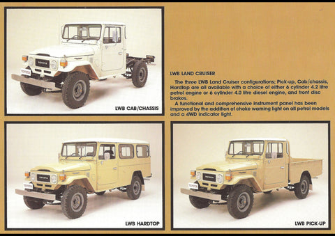 TOYOTA FJ45 LAND CRUISER AUSSIE AD ART PRINT POSTER