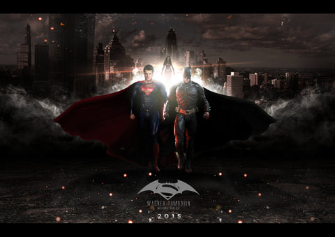 BATMAN VS SUPERMAN ART PRINT PHOTO POSTER