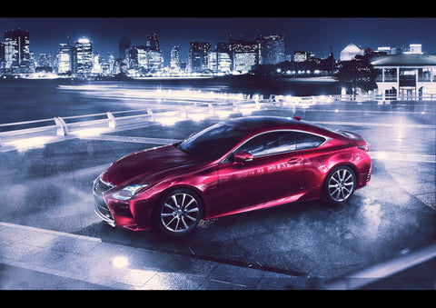 BEAUTIFUL 2014 LEXUS RC COUPE ART PRINT PHOTO POSTER