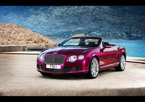 BENTLEY CONTINENTAL GT CONVERTIBLE ART PRINT PHOTO POSTER