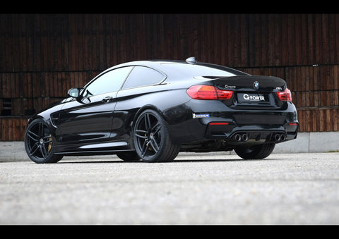 BLACK BMW M4 G POWER REAR 2014 ART PRINT PHOTO POSTER