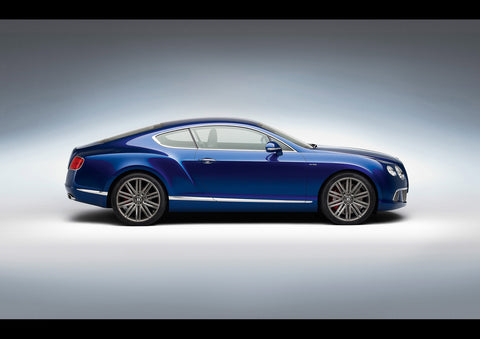 BLUE BENTLEY GT STUDIO ART PRINT PHOTO POSTER