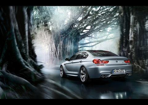 BMW M6 GRAN COUPE ART PRINT PHOTO POSTER