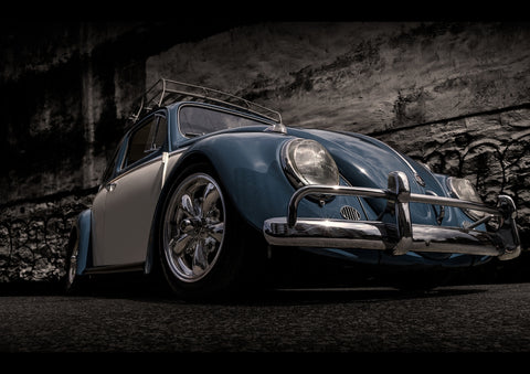 VOLKSWAGEN BEETLE RETRO ART PRINT PHOTO POSTER