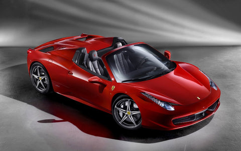 2012 FERRARI 458 SPIDER STUDIO ART PRINT POSTER