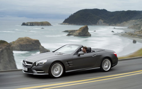 2012 MERCEDES SL DARK SILVER ART PRINT POSTER