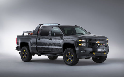 2013 CHEVROLET SILVERADO CONCEPT OPS BLACK ART PRINT POSTER