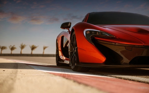 2014 MCLAREN P1 RED ART PRINT POSTER