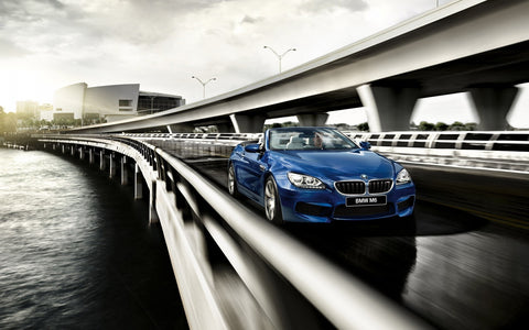 BMW M6 F12 CABRIO 2015 GICLEE CANVAS ART PRINT POSTER