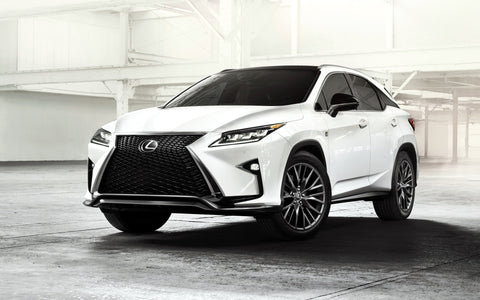 LEXUS RX 350 WHITE GICLEE CANVAS ART PRINT POSTER